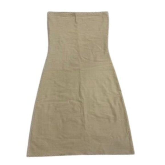 Spanx By Sara Blakely Womens Beige Medium Strapless Slip Shapewear Dress - Picture 4 of 6